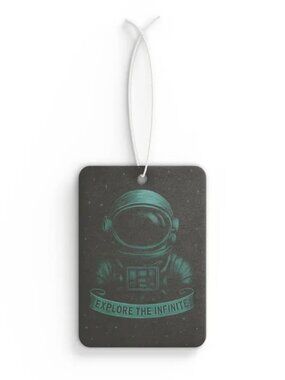 Astronaut Car Air Freshener Black Ice Scent “Explore the Infinite” Space